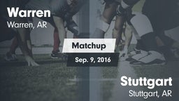 Matchup: Warren  vs. Stuttgart  2016