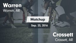 Matchup: Warren  vs. Crossett  2016