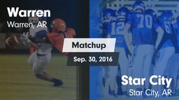 Matchup: Warren  vs. Star City  2016