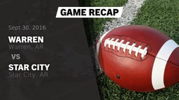 Recap: Warren  vs. Star City  2016