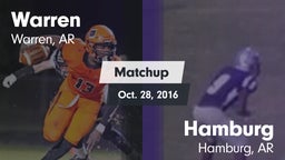 Matchup: Warren  vs. Hamburg  2016