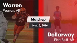 Matchup: Warren  vs. Dollarway  2016