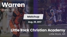 Matchup: Warren  vs. Little Rock Christian Academy  2017