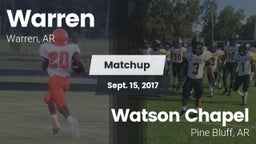 Matchup: Warren  vs. Watson Chapel  2017