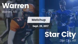 Matchup: Warren  vs. Star City  2017
