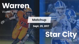 Matchup: Warren  vs. Star City  2017