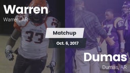 Matchup: Warren  vs. Dumas  2017