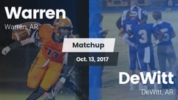 Matchup: Warren  vs. DeWitt  2017