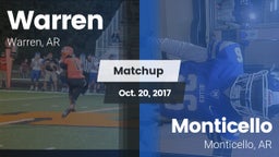 Matchup: Warren  vs. Monticello  2017