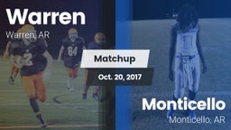 Matchup: Warren  vs. Monticello  2017