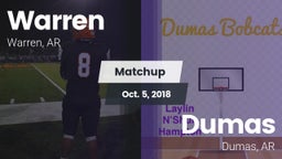 Matchup: Warren  vs. Dumas  2018