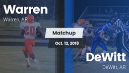 Matchup: Warren  vs. DeWitt  2018