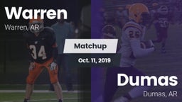 Matchup: Warren  vs. Dumas  2019