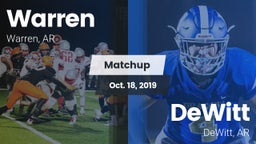 Matchup: Warren  vs. DeWitt  2019