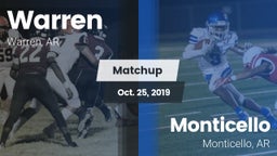 Matchup: Warren  vs. Monticello  2019