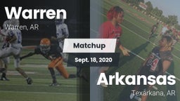 Matchup: Warren  vs. Arkansas  2020