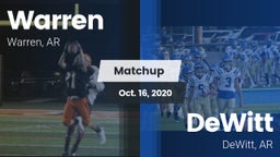 Matchup: Warren  vs. DeWitt  2020
