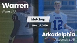 Matchup: Warren  vs. Arkadelphia  2020