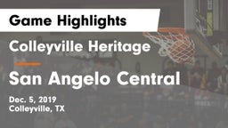 Colleyville Heritage  vs San Angelo Central  Game Highlights - Dec. 5, 2019
