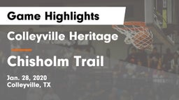 Colleyville Heritage  vs Chisholm Trail  Game Highlights - Jan. 28, 2020