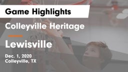 Colleyville Heritage  vs Lewisville  Game Highlights - Dec. 1, 2020