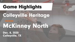 Colleyville Heritage  vs McKinney North  Game Highlights - Dec. 8, 2020