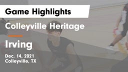 Colleyville Heritage  vs Irving  Game Highlights - Dec. 14, 2021