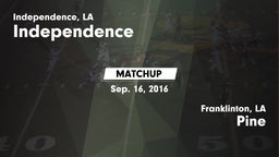 Matchup: Independence High vs. Pine  2016