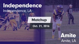 Matchup: Independence High vs. Amite  2016