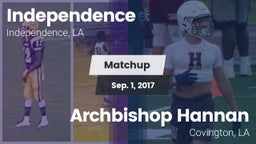 Matchup: Independence High vs. Archbishop Hannan  2017