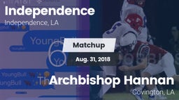 Matchup: Independence High vs. Archbishop Hannan  2018