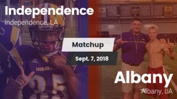 Matchup: Independence High vs. Albany  2018