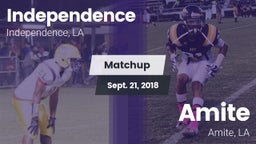 Matchup: Independence High vs. Amite  2018