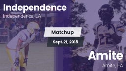 Matchup: Independence High vs. Amite  2018