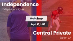 Matchup: Independence High vs. Central Private  2019