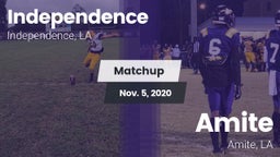 Matchup: Independence High vs. Amite  2020