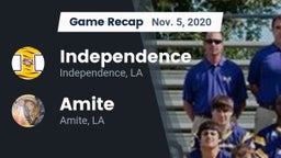 Recap: Independence  vs. Amite  2020