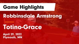 Robbinsdale Armstrong  vs Totino-Grace  Game Highlights - April 29, 2022