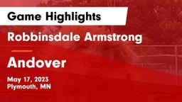 Robbinsdale Armstrong  vs Andover  Game Highlights - May 17, 2023