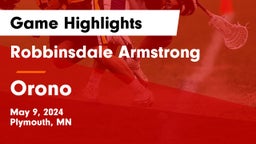 Robbinsdale Armstrong  vs Orono  Game Highlights - May 9, 2024