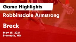 Robbinsdale Armstrong  vs Breck Game Highlights - May 15, 2024