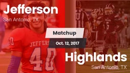 Matchup: Jefferson High vs. Highlands  2017