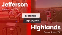 Matchup: Jefferson High vs. Highlands  2019