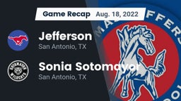 Recap: Jefferson  vs. Sonia Sotomayor  2022