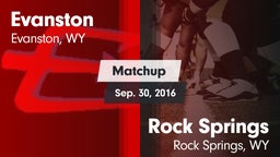 Matchup: Evanston  vs. Rock Springs  2016