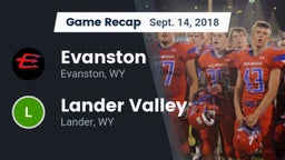 Recap: Evanston  vs. Lander Valley  2018