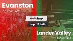 Matchup: Evanston  vs. Lander Valley  2020
