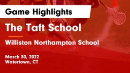 The Taft School vs Williston Northampton School Game Highlights - March 30, 2022