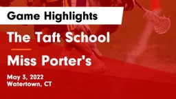 The Taft School vs Miss Porter's  Game Highlights - May 3, 2022