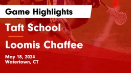 Taft School vs Loomis Chaffee Game Highlights - May 18, 2024